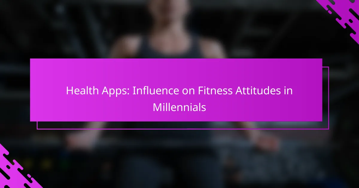 Health Apps: Influence on Fitness Attitudes in Millennials