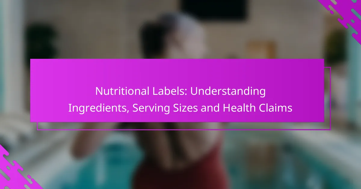 Nutritional Labels: Understanding Ingredients, Serving Sizes and Health Claims